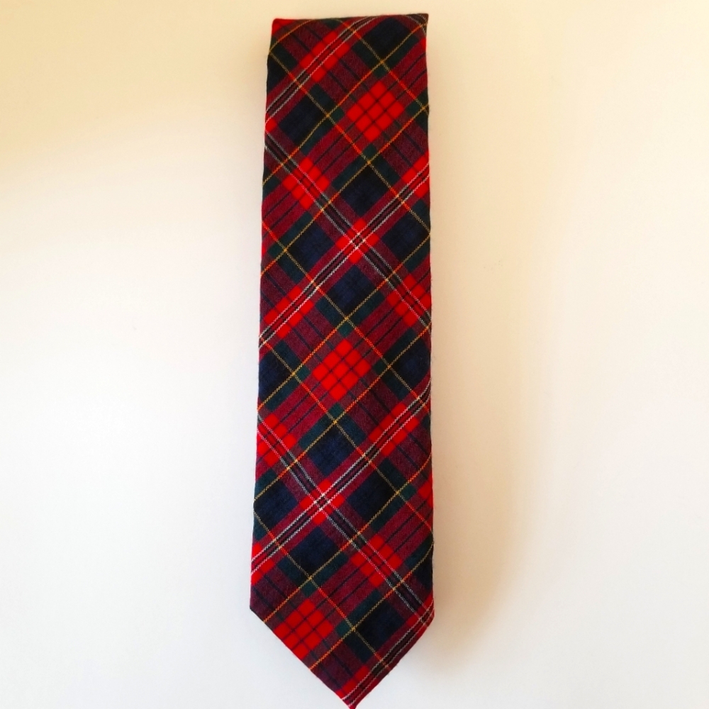 Pendleton Red and Blue Plaid Tie